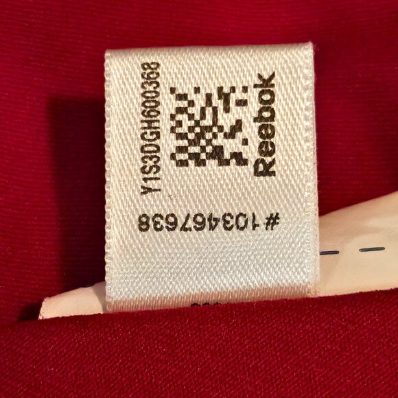 REEBOK Short Red Tennis Zig Dress with Criss Cross Back & Ruffle Trim Size XL - Picture 12 of 13